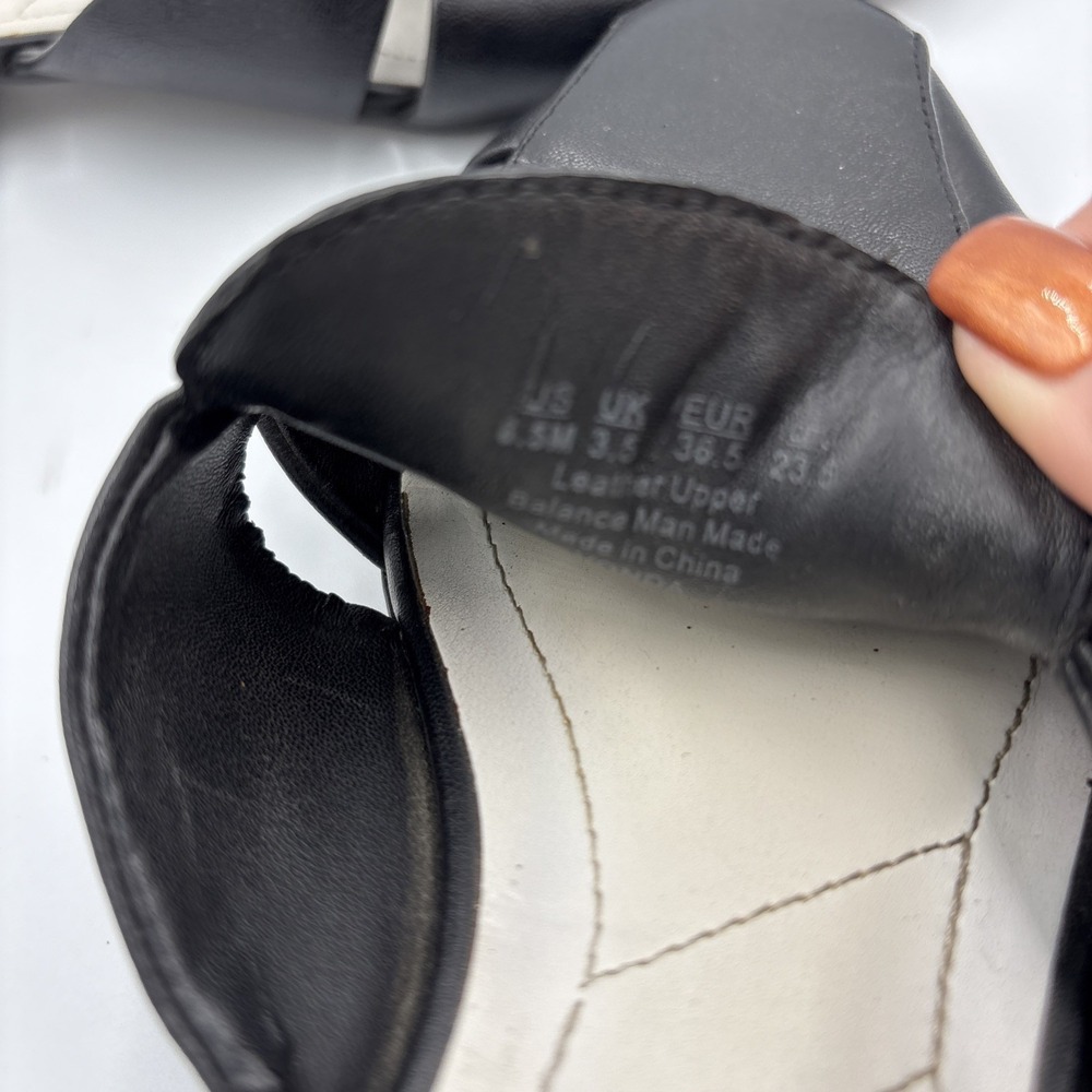 FRANCO SARTO MULE WOMEN SHOES SIZE 6.5 BLACK LEATHER - Picture 6 of 10